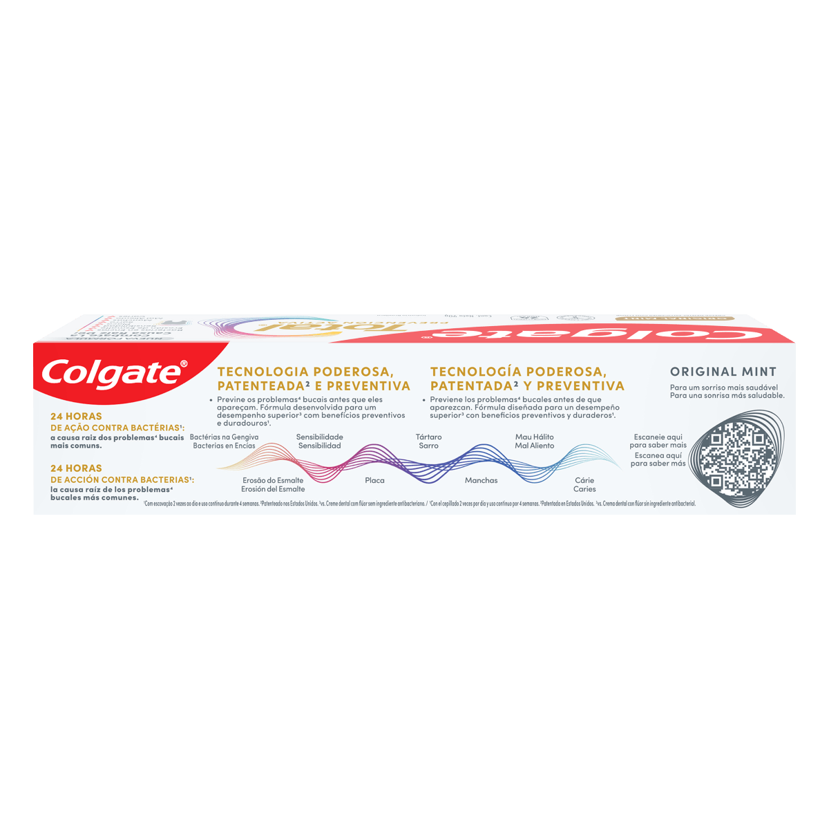 Creme Dental Original Mint Colgate Total Prevenção Ativa - 90g - Imagem 4