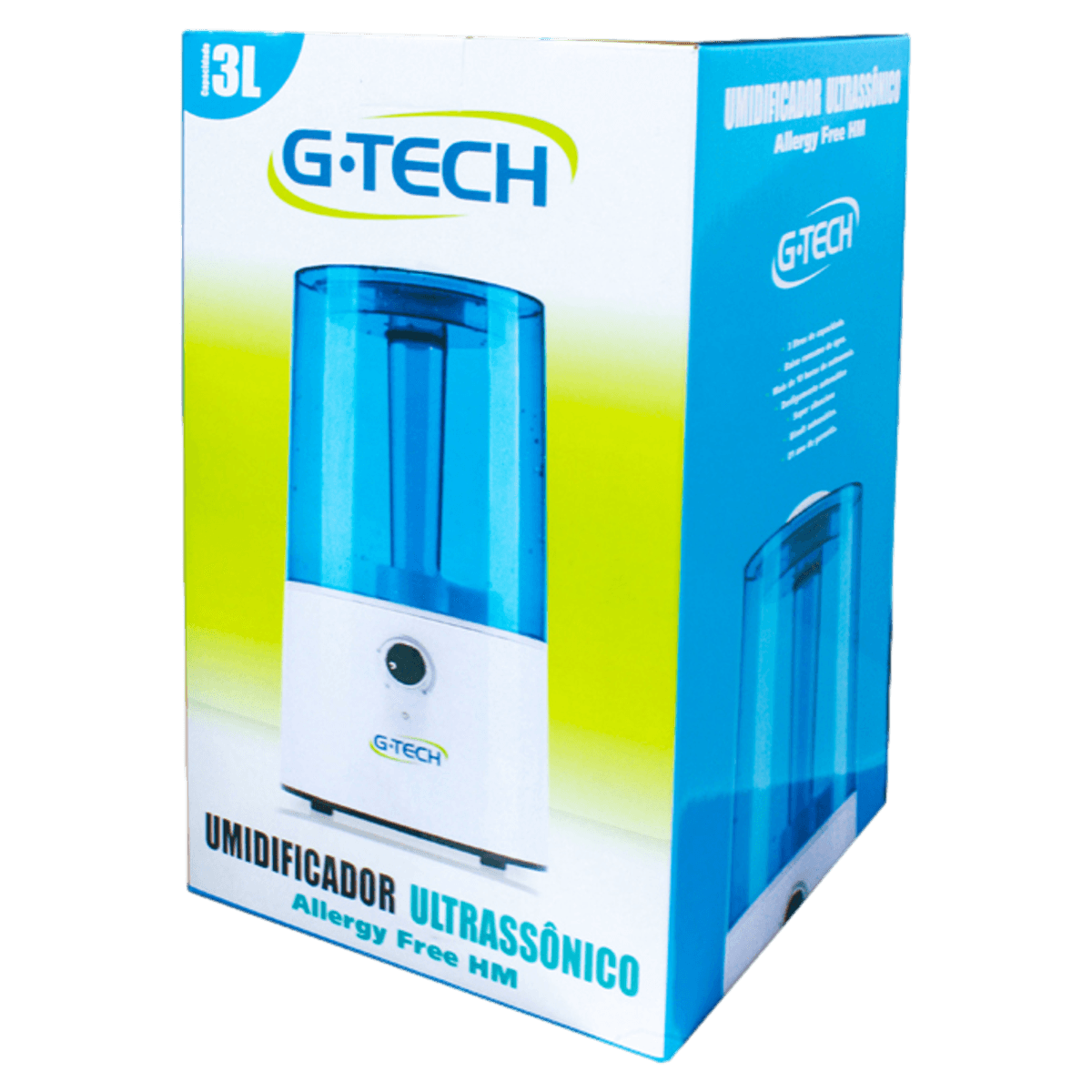 Umidificador Ultrassônico Azul Allergy Free HM 3l G-Tech Bivolt - Imagem 3