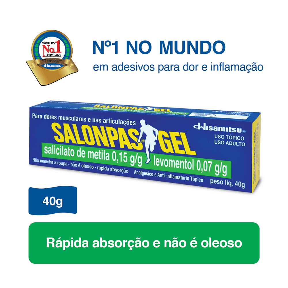 Salonpas Gel Analgésico e Anti-inflamatório - 40g