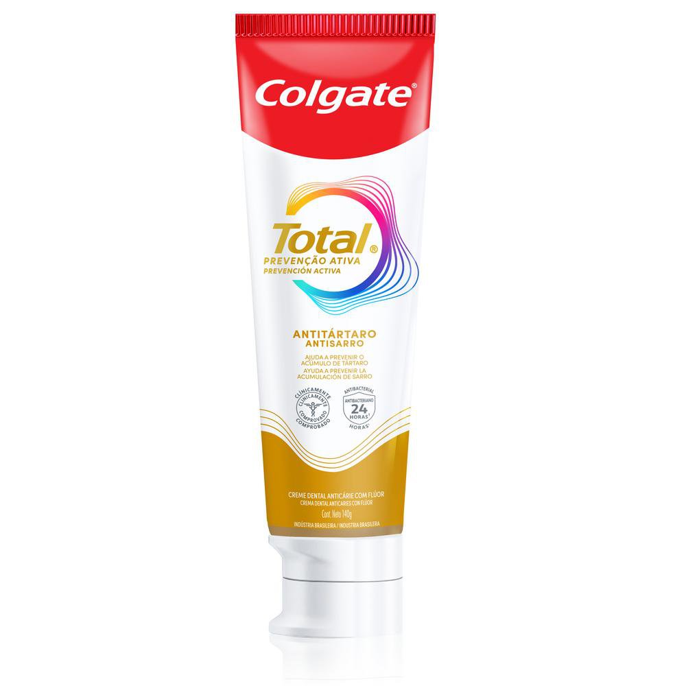 Creme Dental Colgate Total Prevenção Ativa Antitártaro - 140g - Imagem 3