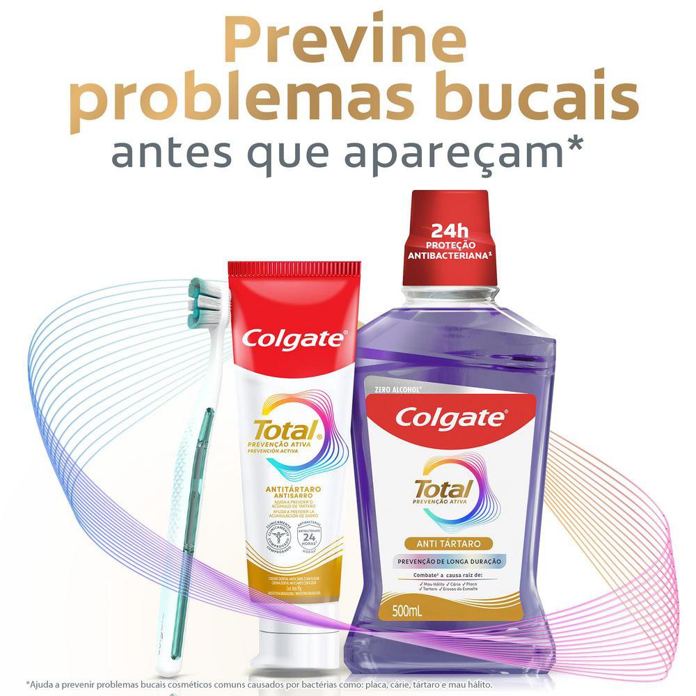 Creme Dental Colgate Total Prevenção Ativa Antitártaro - 140g - Imagem 9