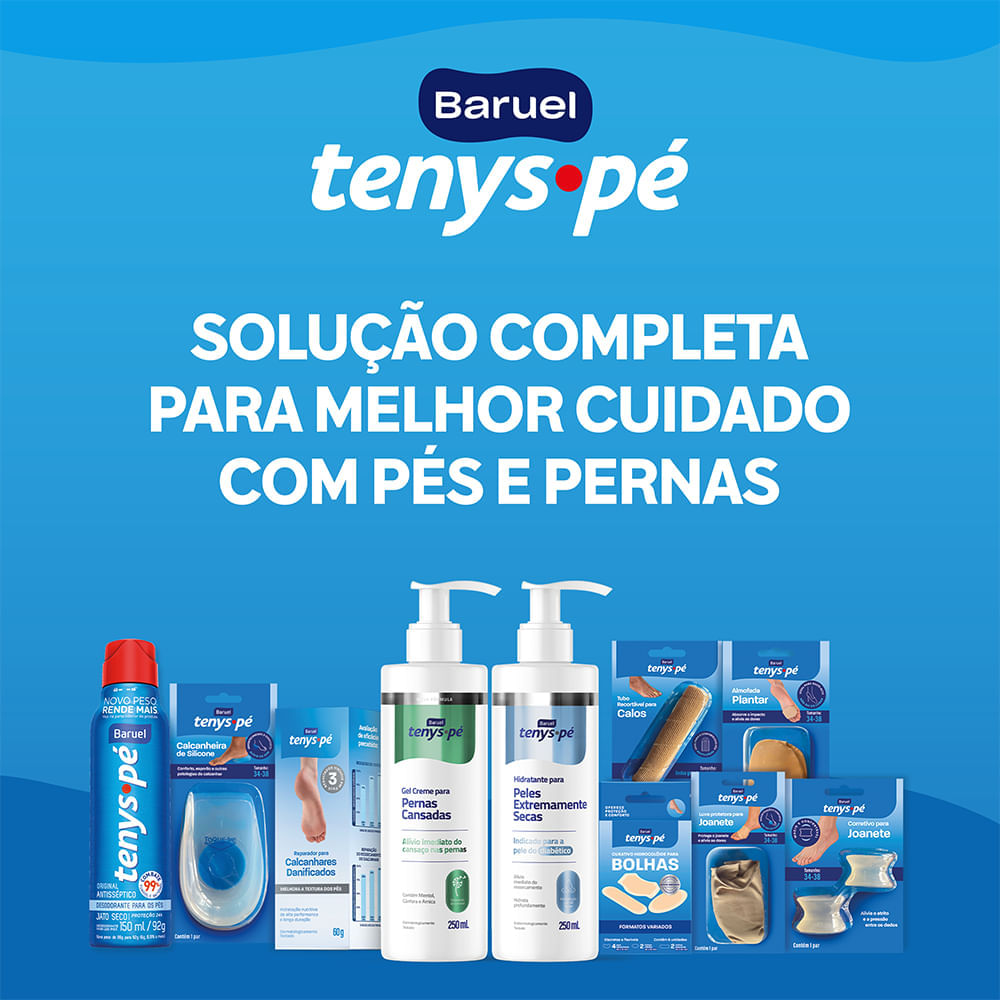 Desodorante para os Pés Tenys Pé Baruel Canforado Talco - 100g - Imagem 5