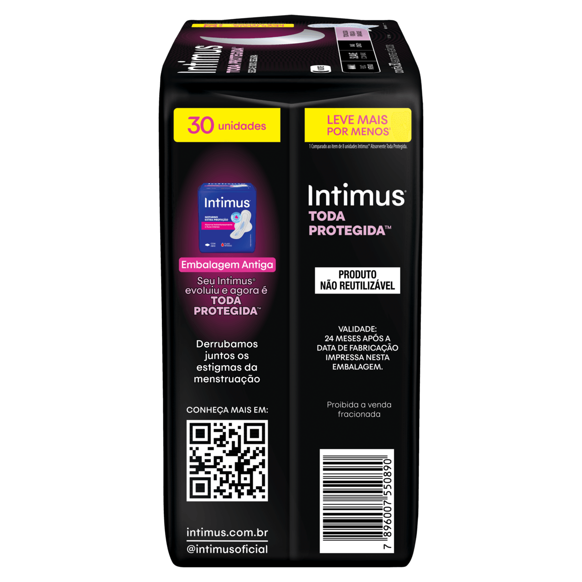 Absorvente Intimus® Noturno Suave C/ Abas - 30 un - Imagem 3