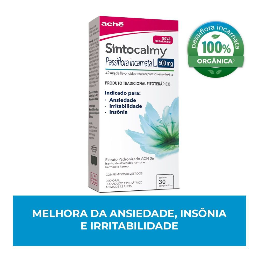 Sintocalmy 600mg 30 Comprimidos Revestidos