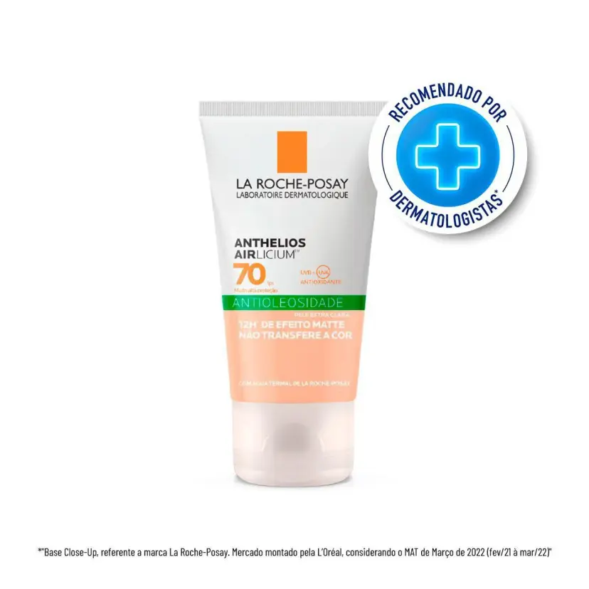 Protetor Solar Facial Anthelios Airlicium FPS 70 Antioleosidade Cor 1.0 - 40g