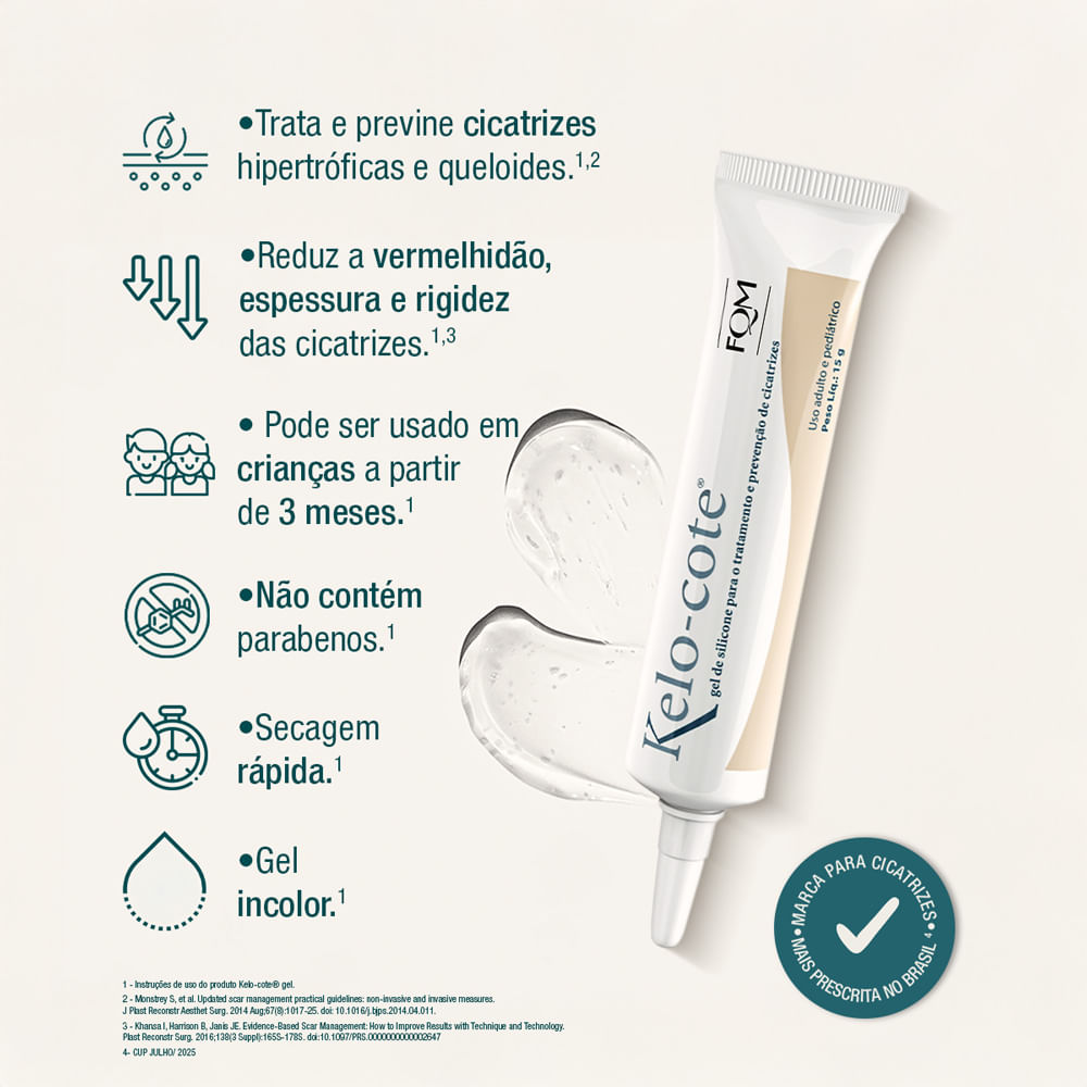 Kelo-Cote Gel Redutor de Cicatrizes - 15g - Imagem 5