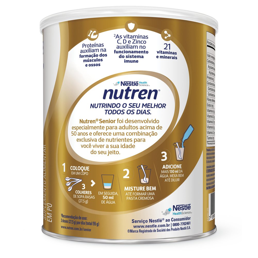 Suplemento Alimentar Nutren Senior Sem Sabor - 740g - Imagem 4