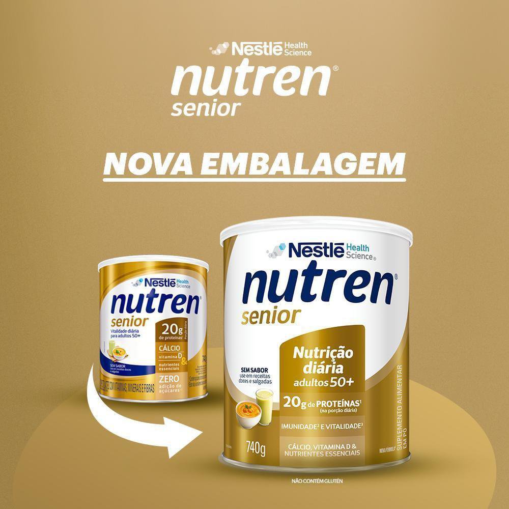 Suplemento Alimentar Nutren Senior Sem Sabor - 740g - Imagem 10