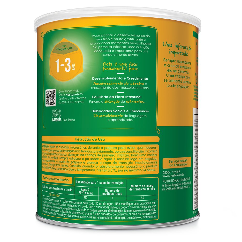 Fórmula Infantil de Primeira Infância Nestonutri 1+ 800g - Imagem 2