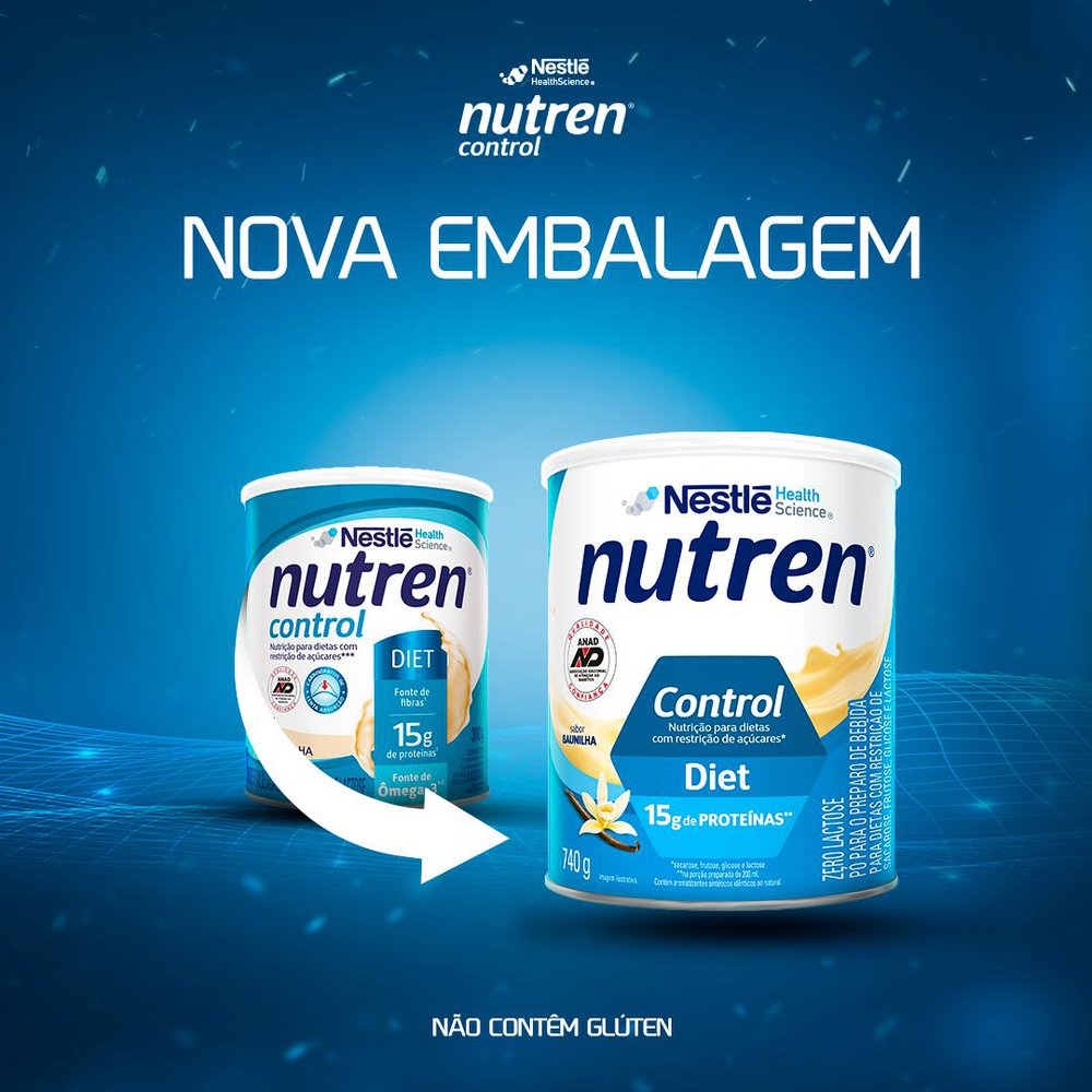 Complemento Alimentar Nutren Control Baunilha - 380g - Imagem 8