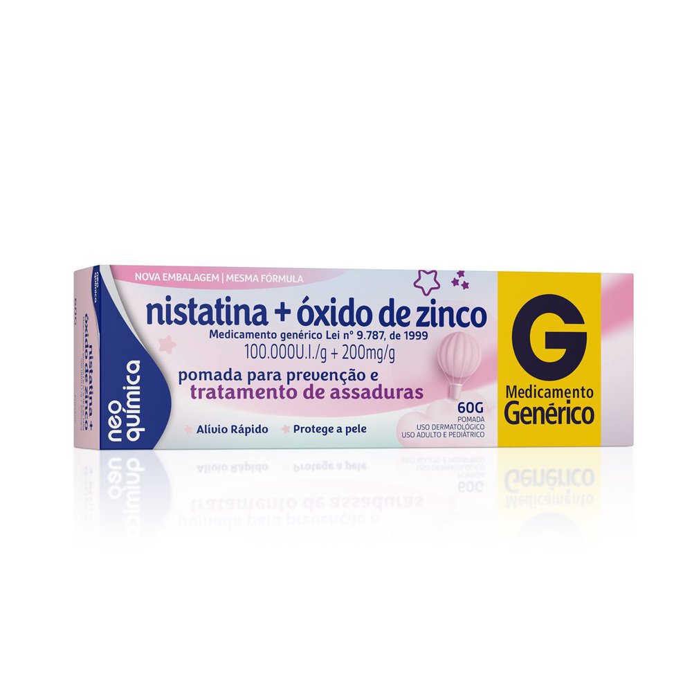 Nistatina + Óxido De Zinco 60G Pomada - Neo Química
