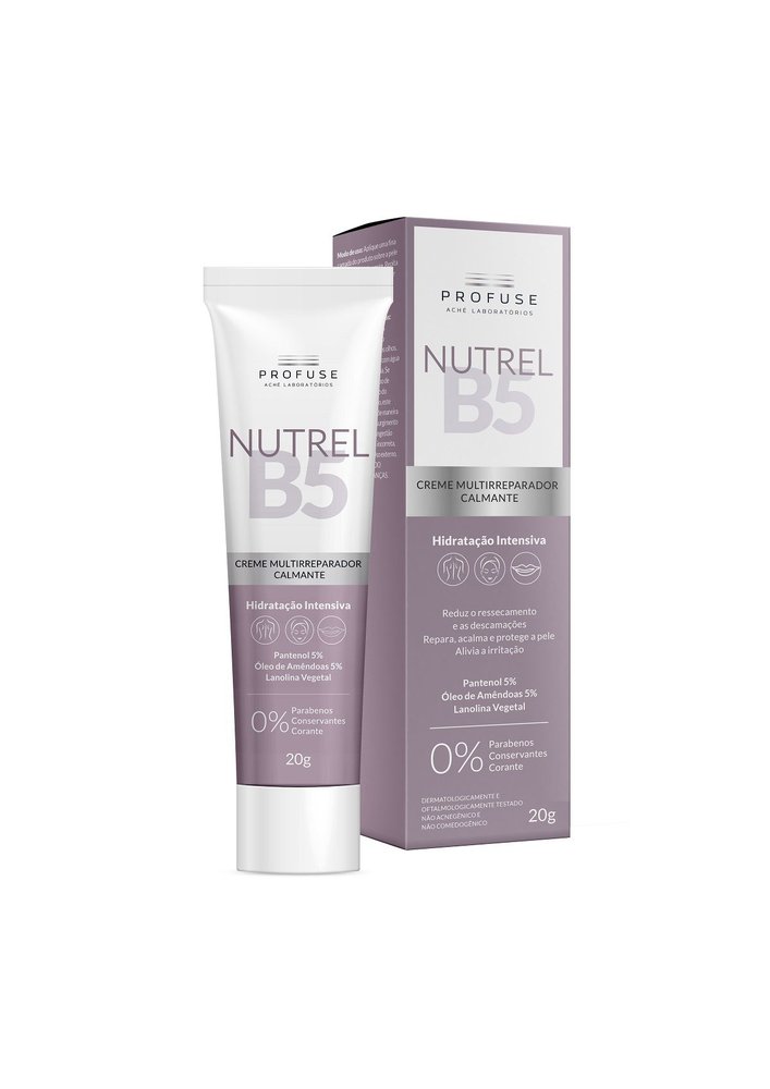 Profuse Nutrel B5 Creme Multirreparador Calmante Corpo e Rosto - 20g - Imagem 2