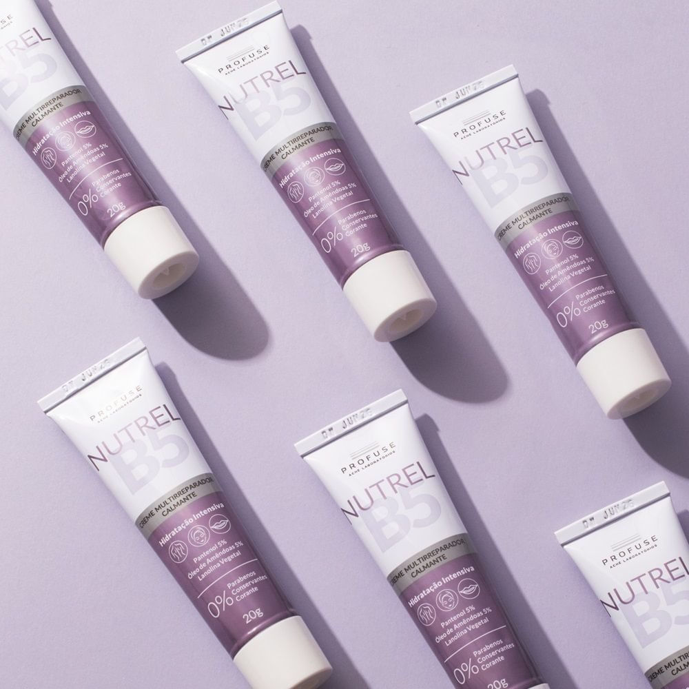 Profuse Nutrel B5 Creme Multirreparador Calmante Corpo e Rosto - 20g - Imagem 4