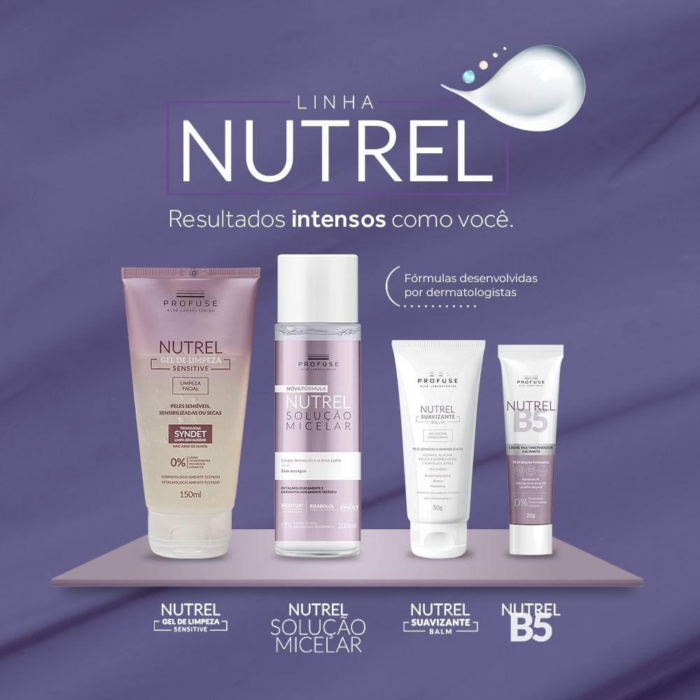 Profuse Nutrel B5 Creme Multirreparador Calmante Corpo e Rosto - 20g - Imagem 6