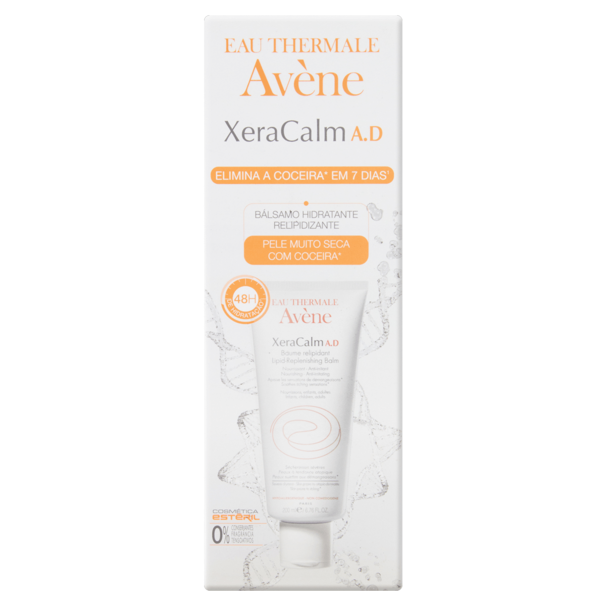 Bálsamo Hidratante XeraCalm A.D 200ml Avène - Pele Muito Seca