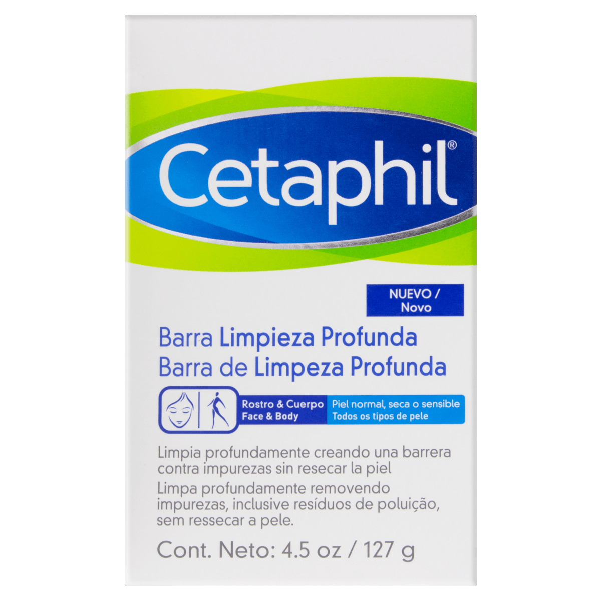 Sabonete Barra Limpeza Profunda para Pele Oleosa 127g Cetaphil Galderma