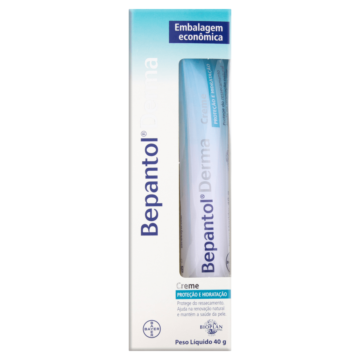 Creme Proteção e Hidratação Corporal Bepantol Derma Sem Perfume 40g Bepantol