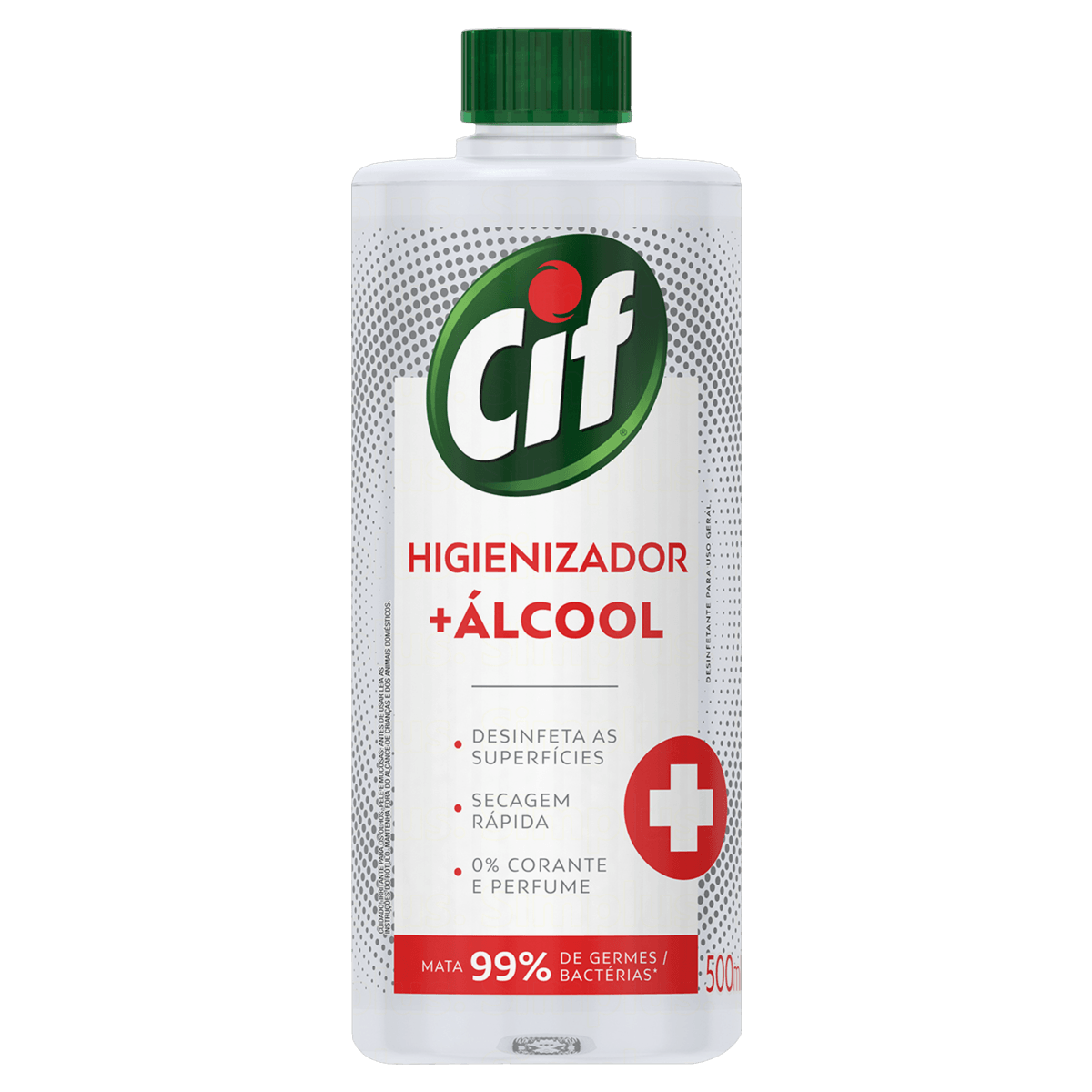 ALCOOL LIQ CIF HIGIENIZADOR REFIL 500ML