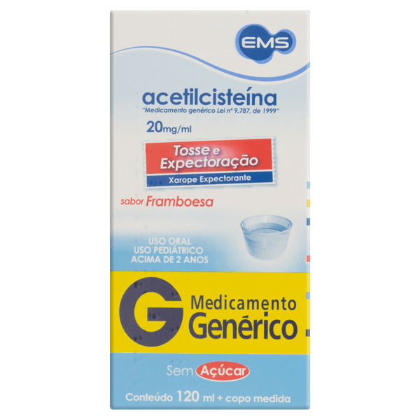 Acetilcisteína 20mg/ml Xarope Infantil 120ml - EMS