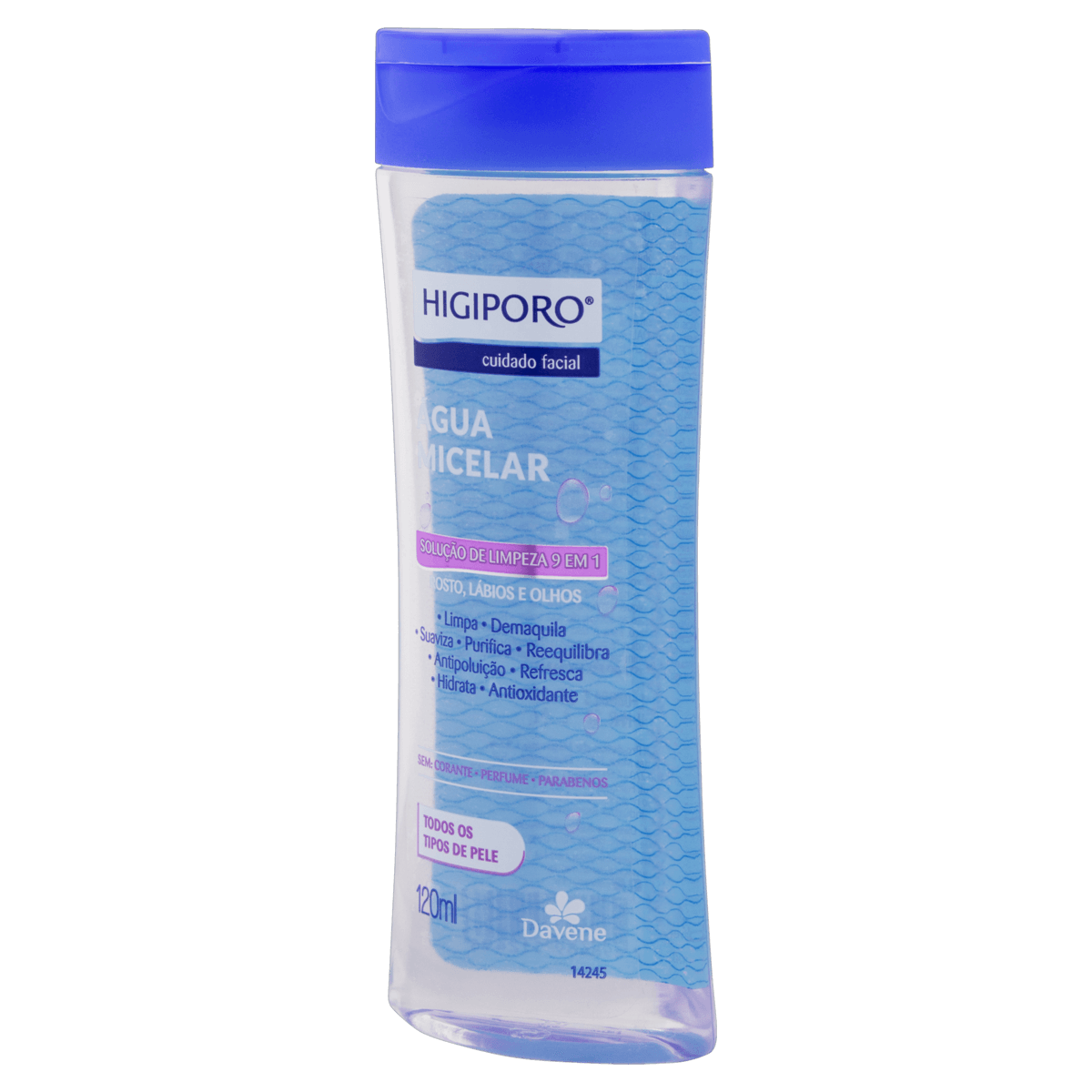 Água Micelar Higiporo Td Tipo Pele 120Ml - Davene