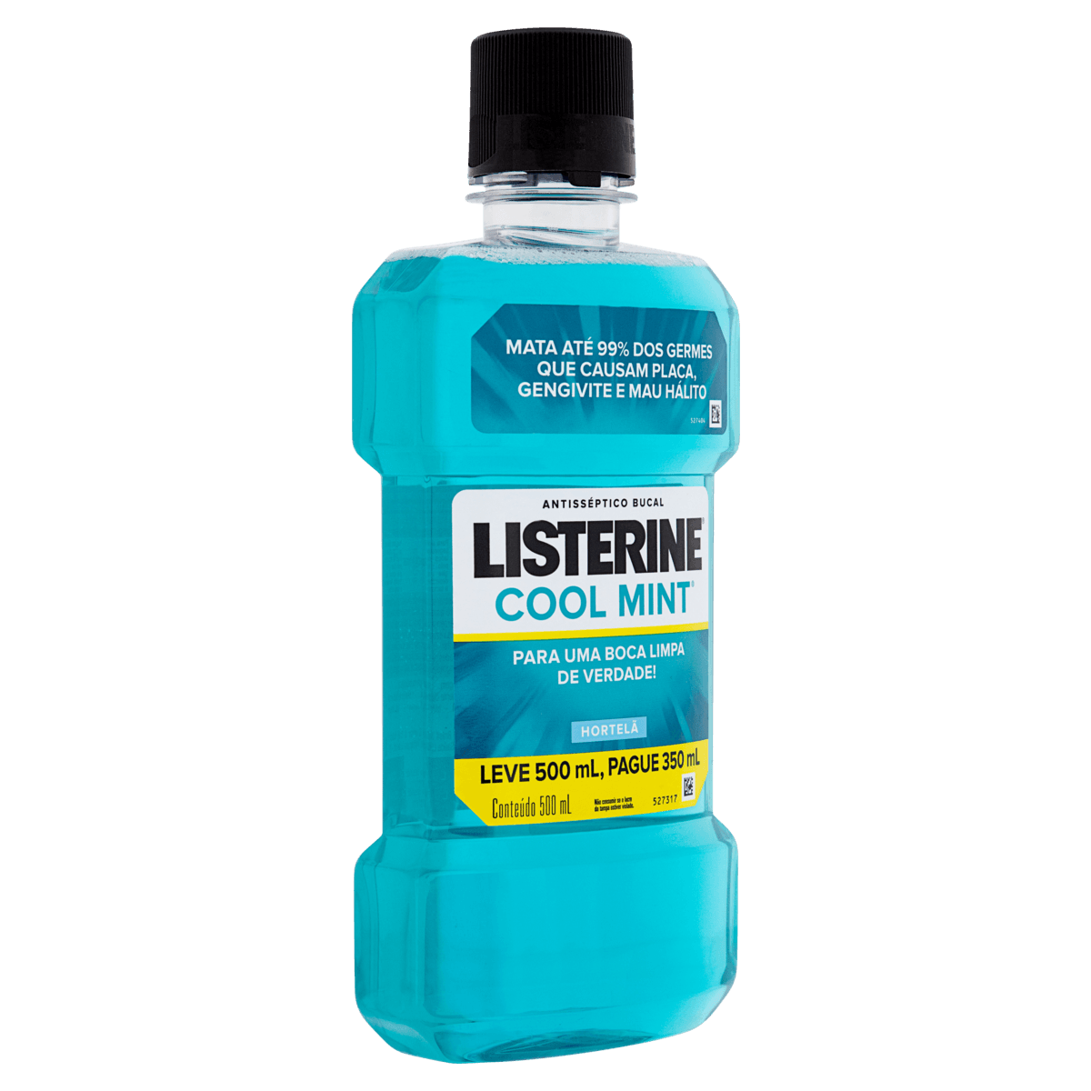 Enxaguante Bucal Hortelã Listerine Cool Mint Frasco Leve 500ml Pague 350ml - Imagem 2
