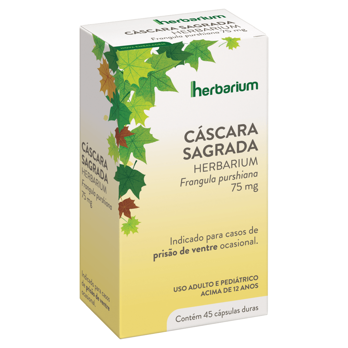 Cáscara Sagrada Herbarium Caixa 45 Cápsulas - Imagem 2