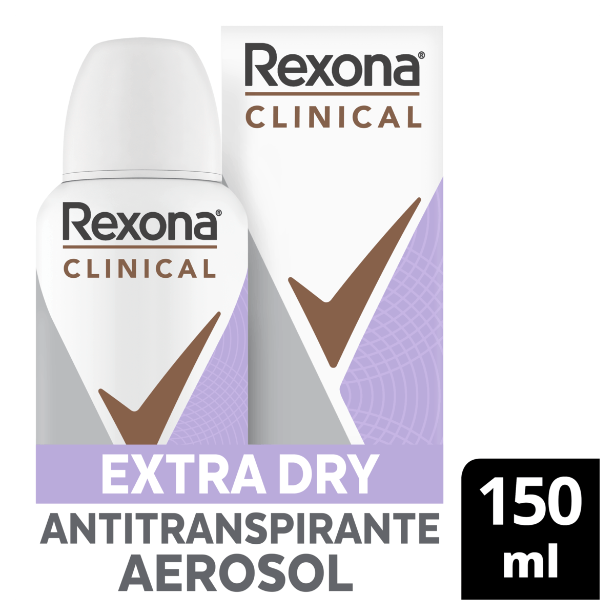 Desodorante Antitranspirante Aerosol Rexona Clinical Extra Dry - 150ml - Imagem 5