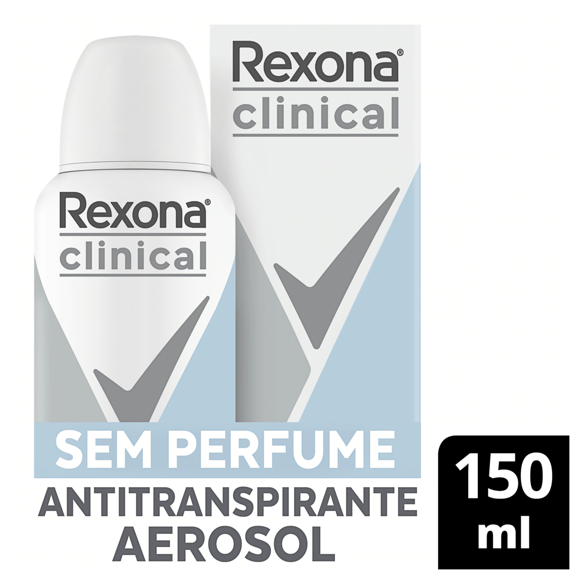 Desodorante Antitranspirante Aerosol Rexona Clinical Sem Perfume - 150ml - Imagem 3