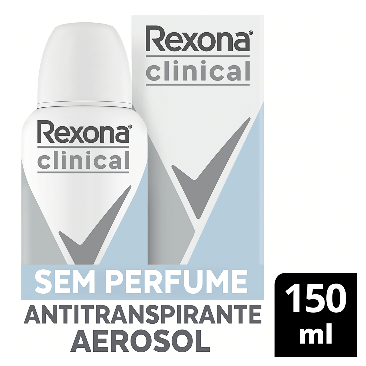 Desodorante Antitranspirante Aerosol Rexona Clinical Sem Perfume - 150ml - Imagem 6