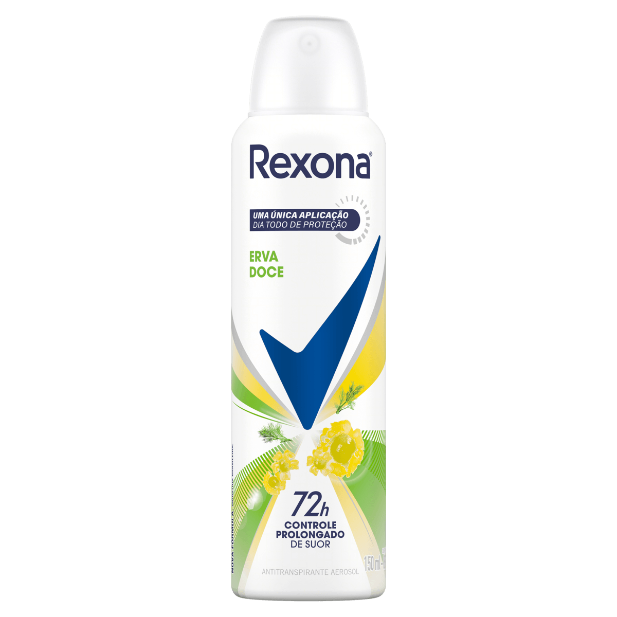 Desodorante Antitranspirante Aerosol Rexona Erva Doce - 150ml