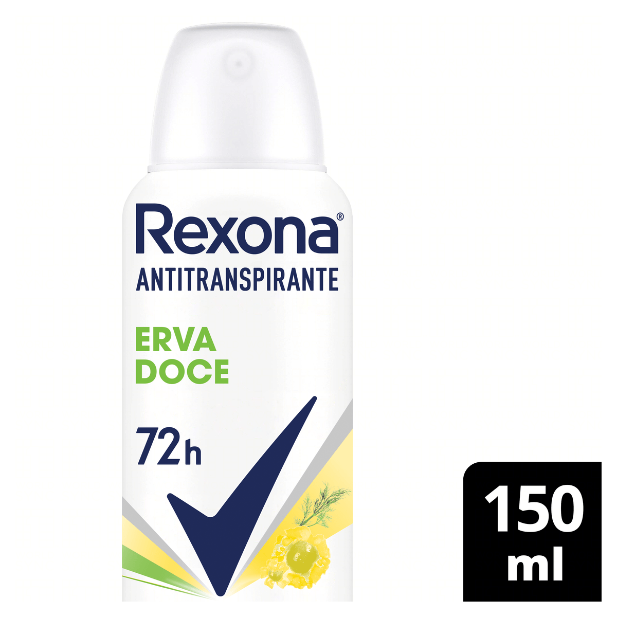 Desodorante Antitranspirante Aerosol Rexona Erva Doce - 150ml - Imagem 3