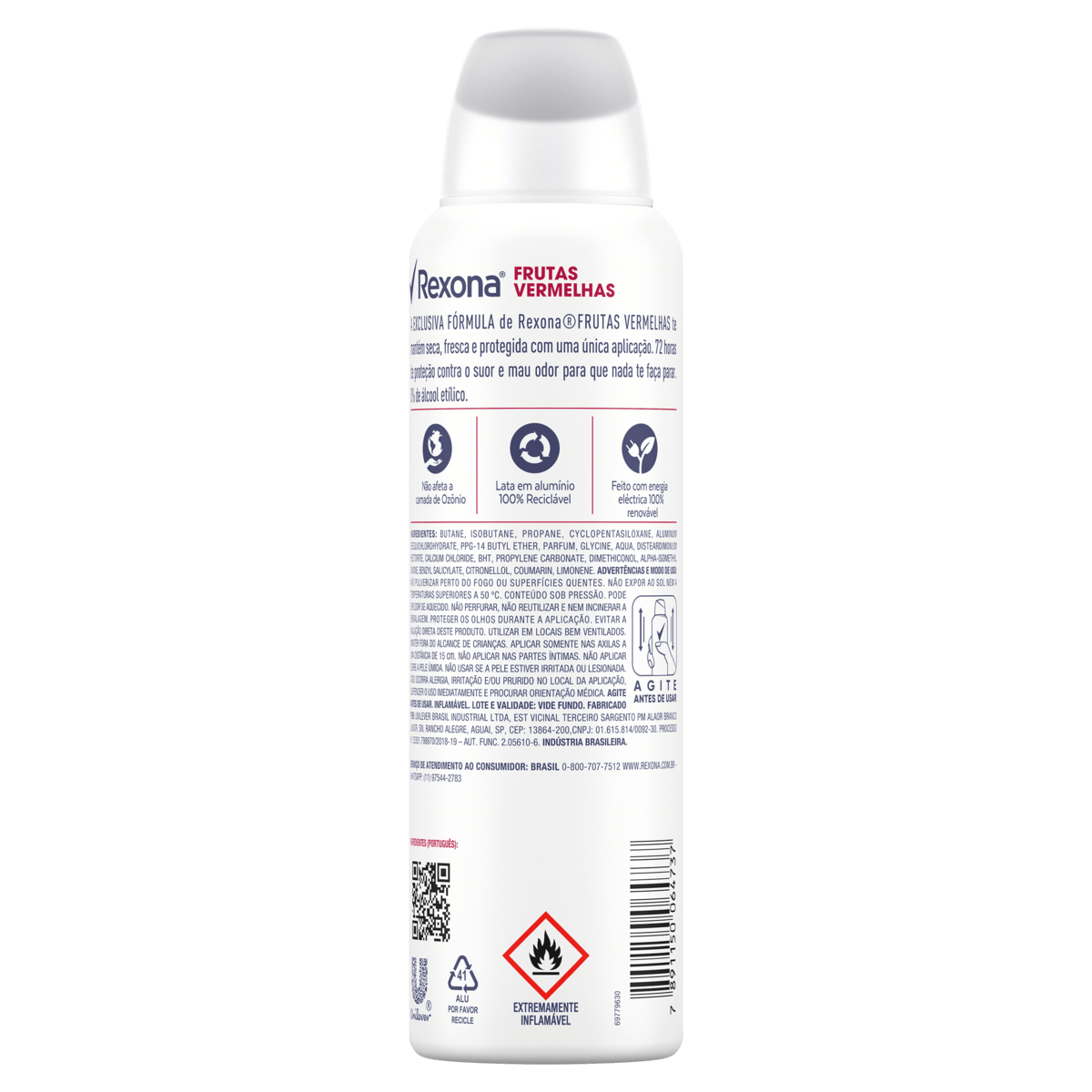 Antitranspirante Aerossol Frutas Vermelhas Rexona 150ml Spray - Imagem 2