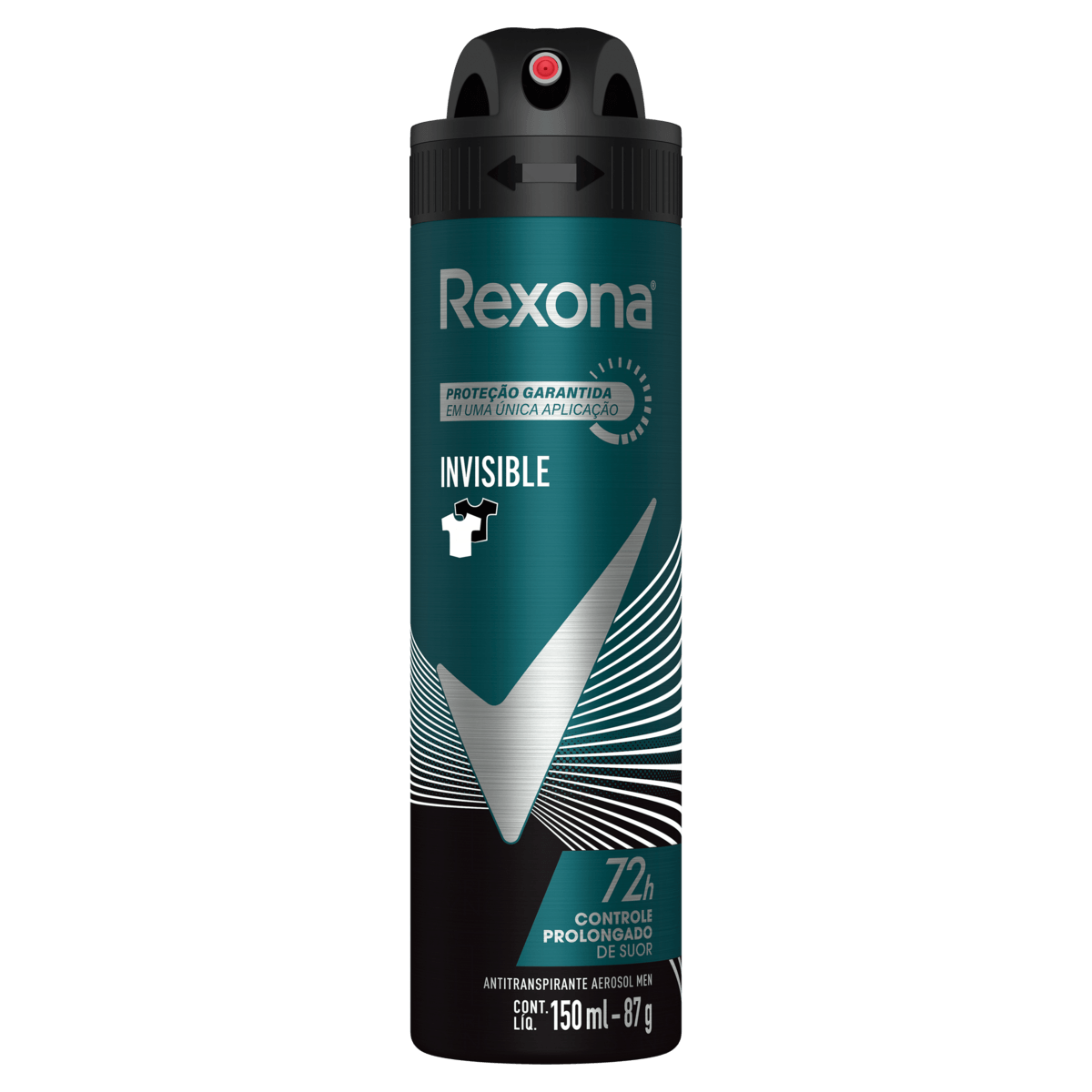 Antitranspirante Aerossol Invisible Rexona Men 150ml Spray