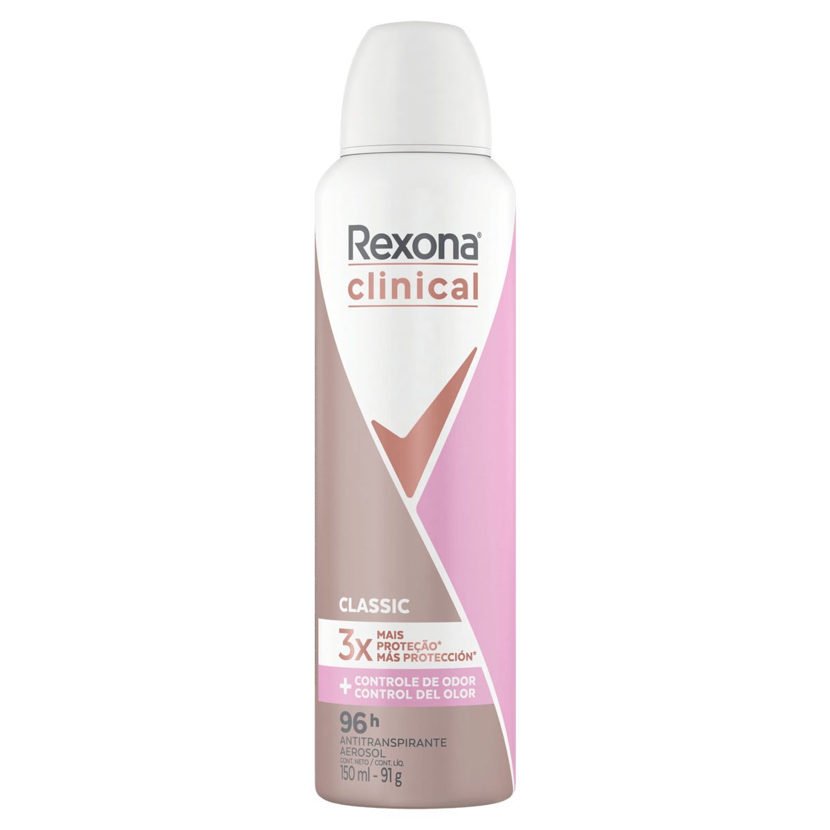 Antitranspirante Aerossol Classic Rexona Clinical 150ml Spray