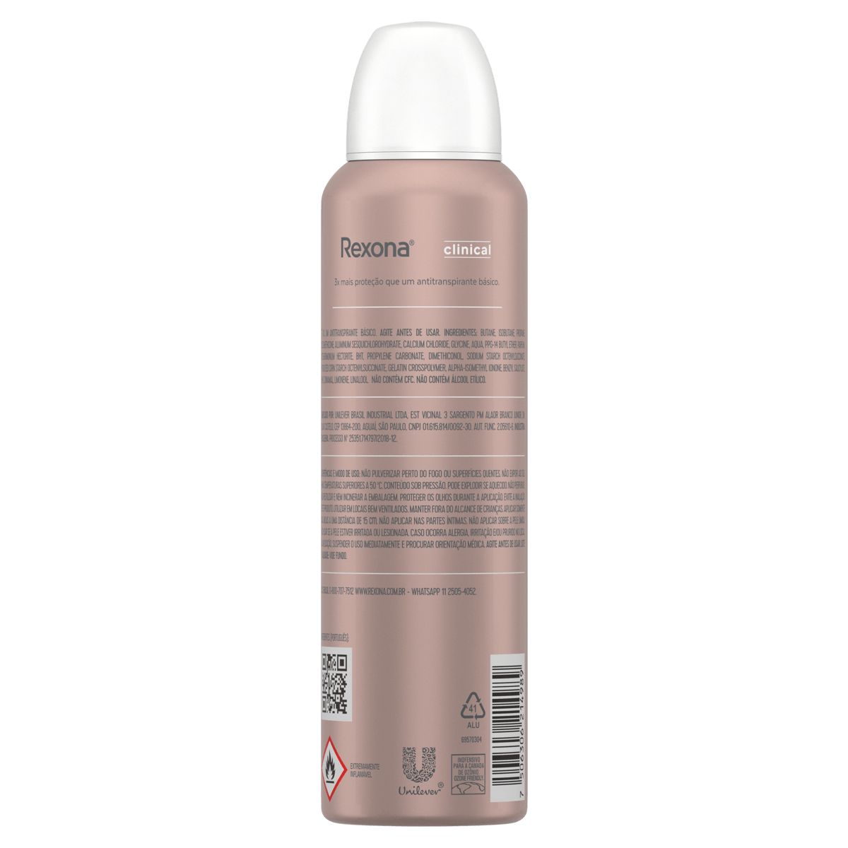 Antitranspirante Aerossol Classic Rexona Clinical 150ml Spray - Imagem 7