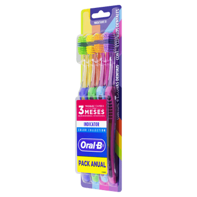 Escova dental Indicator Color 4 un cerdas azuis Oral-B