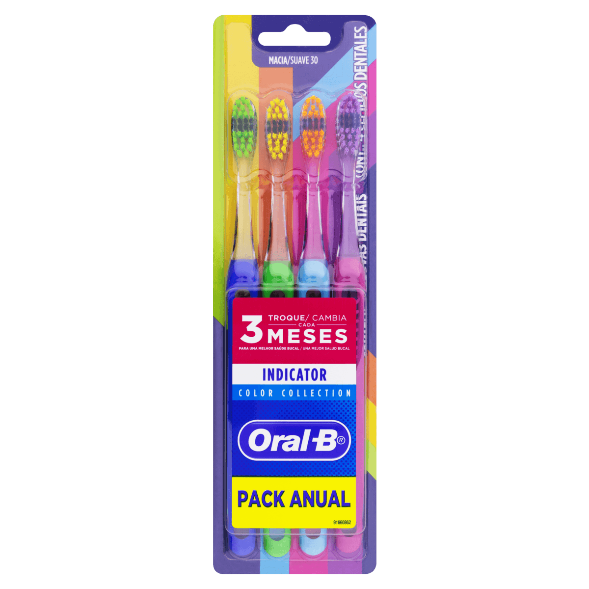 ESCOVA DENTAL ORALB IND COLOR 30 C4 - Imagem 3