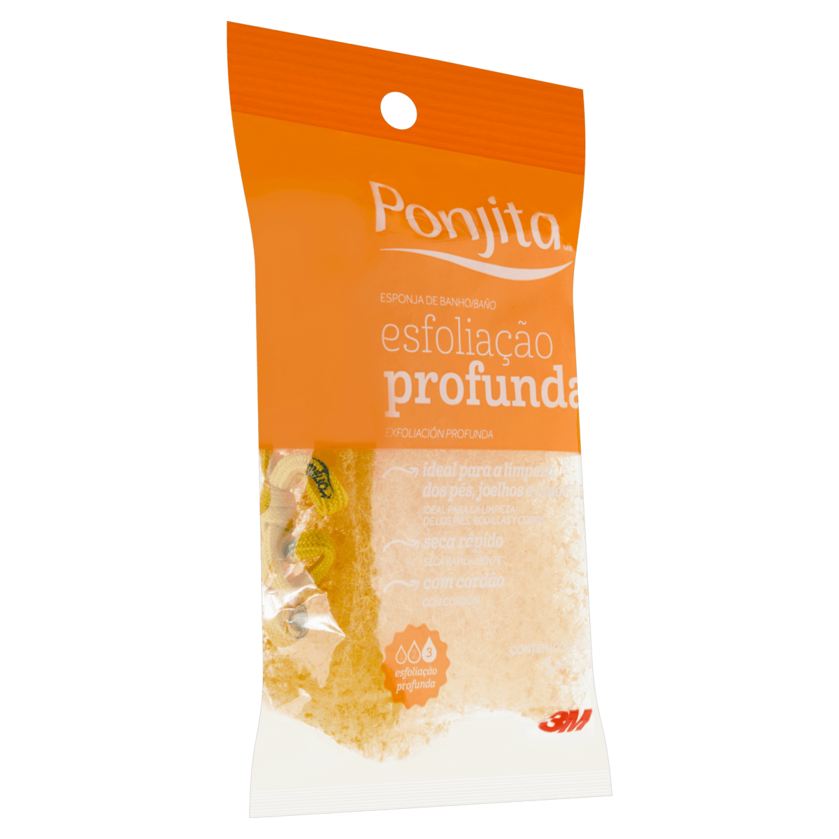 Esponja Esfoliante Corporal Esfol 1un Verde/Azul/Rosa Ponjita