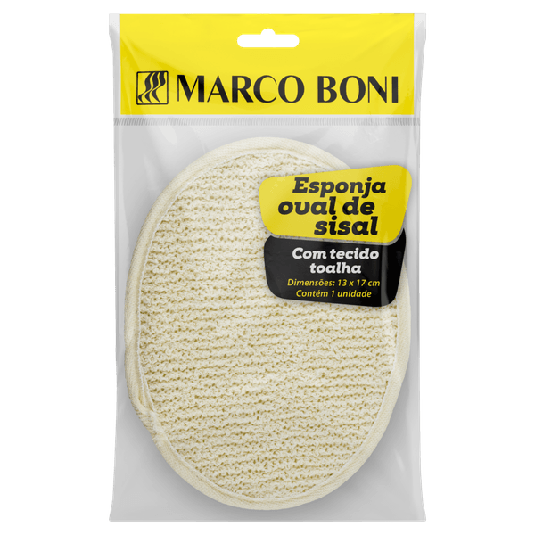 Esponja Banho Oval 8397 Sisal Escuro Marcoboni Esponja para Banho Oval Marco Boni