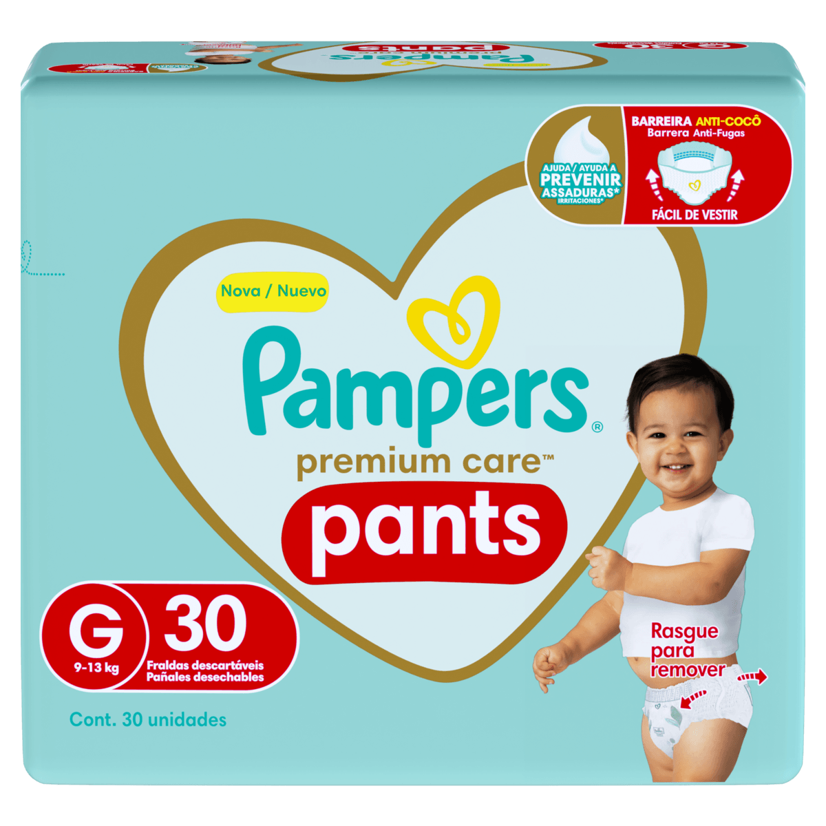 Fralda Pampers Premium Care Pants 30 unidades G