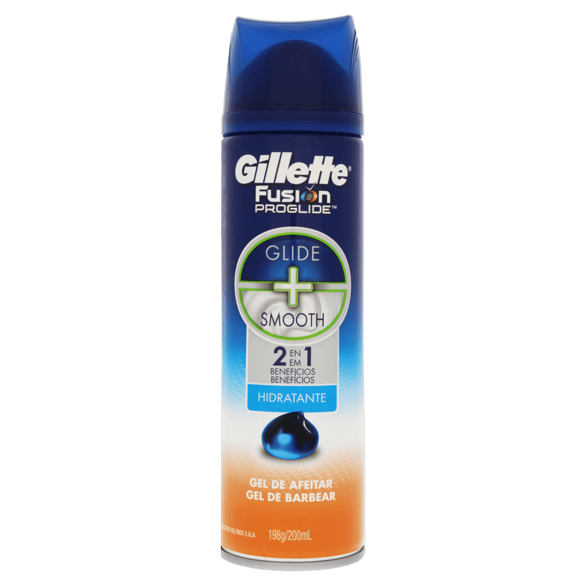 Gel de Barbear 2 em 1 Gillette Fusion Proglide Frasco 200ml