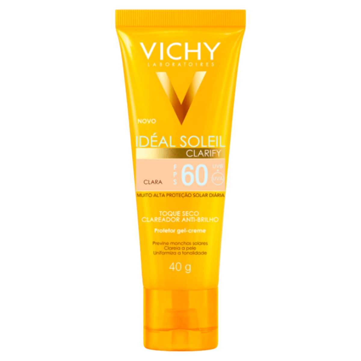 VICHY PROTETOR SOLAR FACIAL IDEAL SOLEIL CLARIFY COR CLARA 40G