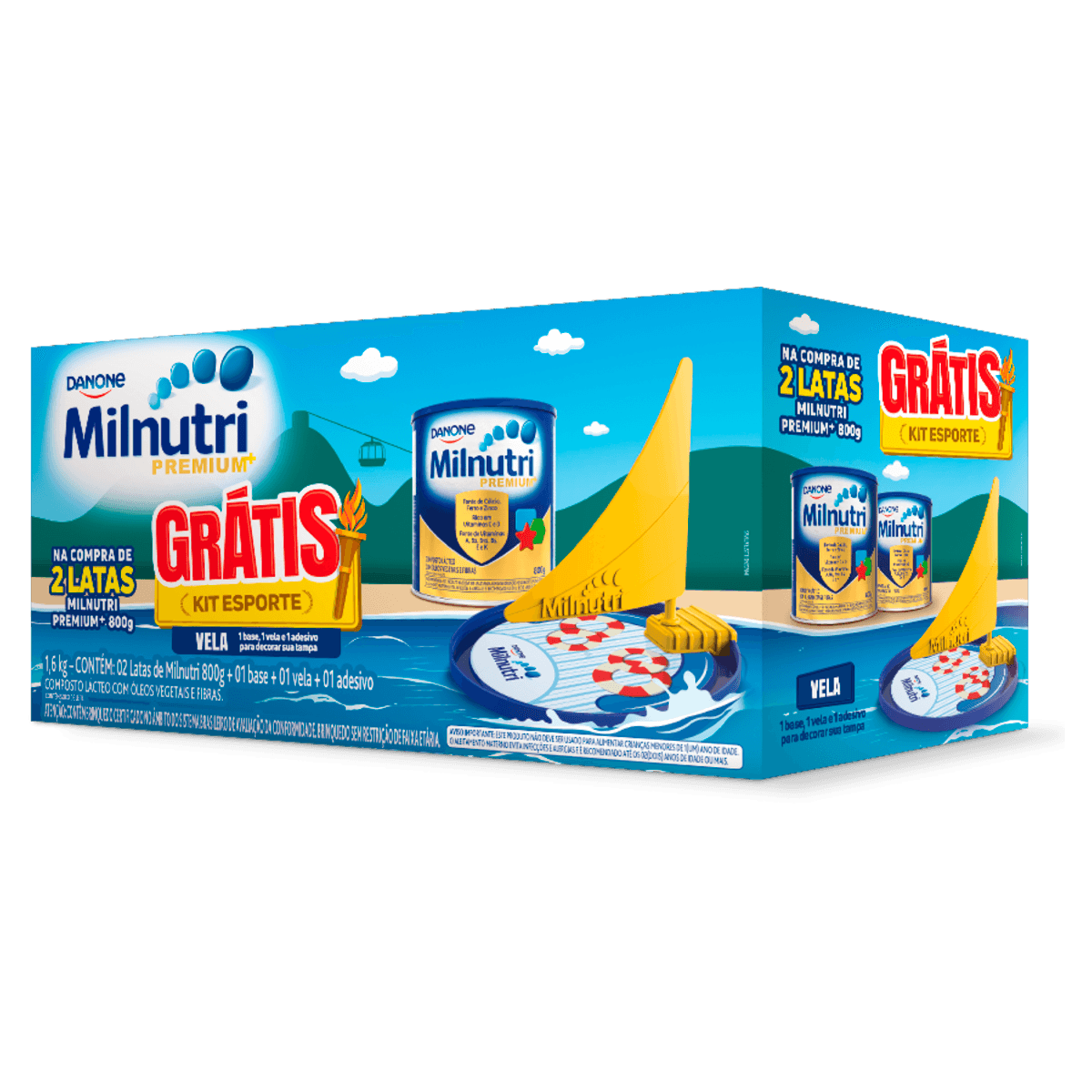 Composto Lácteo Pack Promocional Milnutri Premium 2x800g - Brinde Grátis