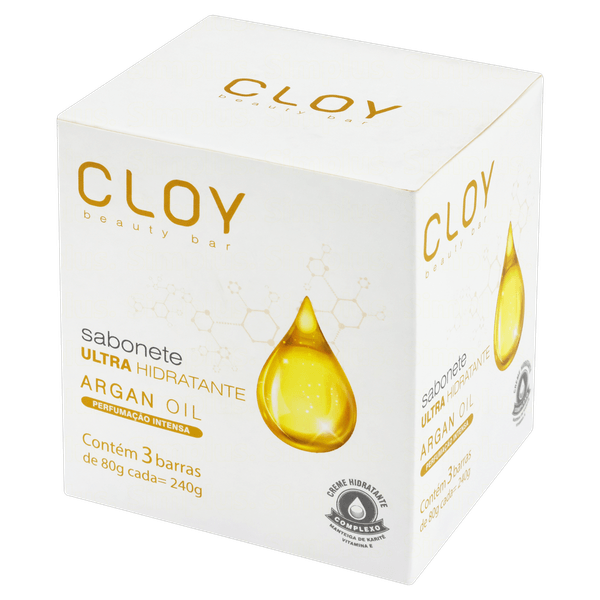 KIT SAB CLOY ARGAN OIL 80G 3UN