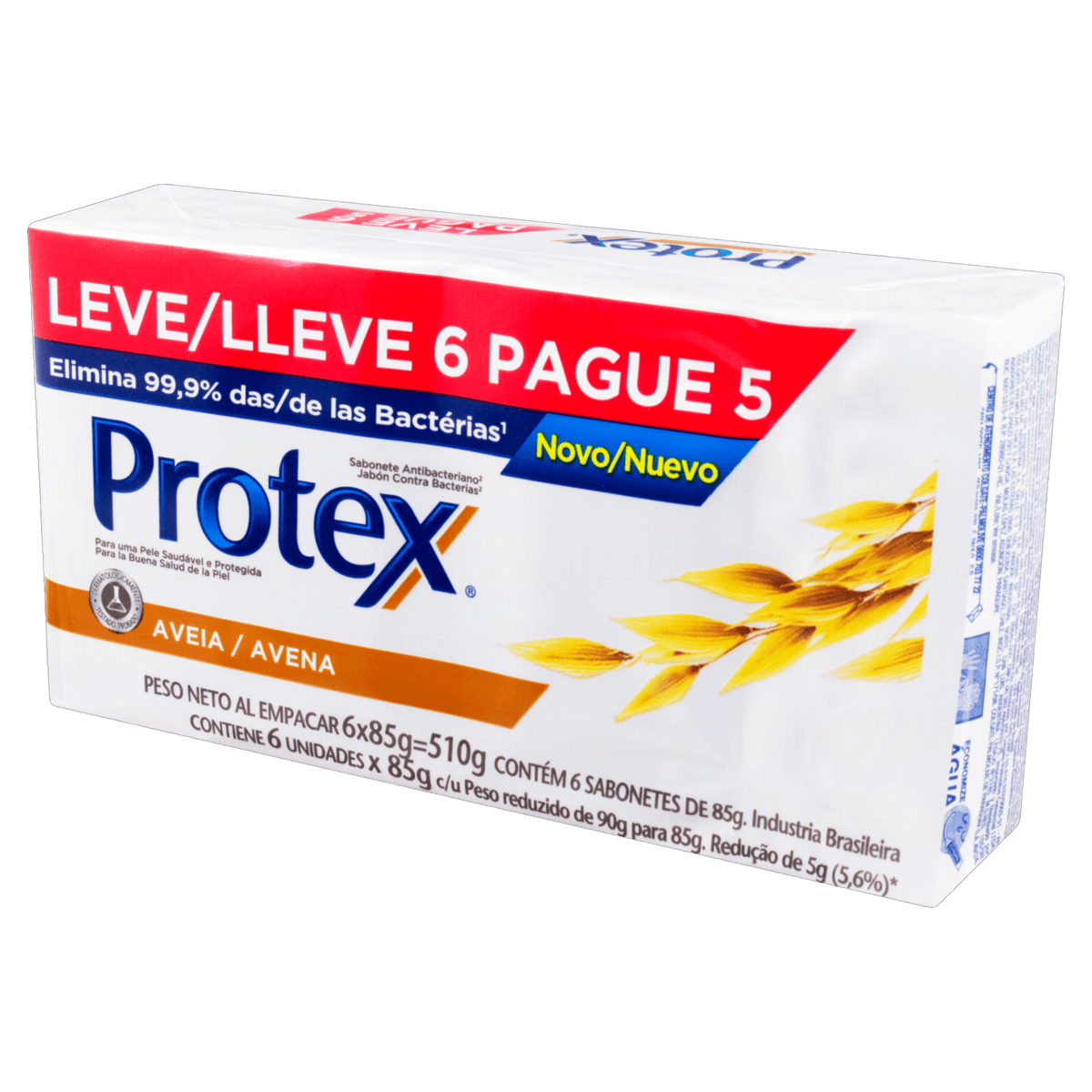 Kit Sabonete em Barra Protex Aveia 85g - 6 unidades