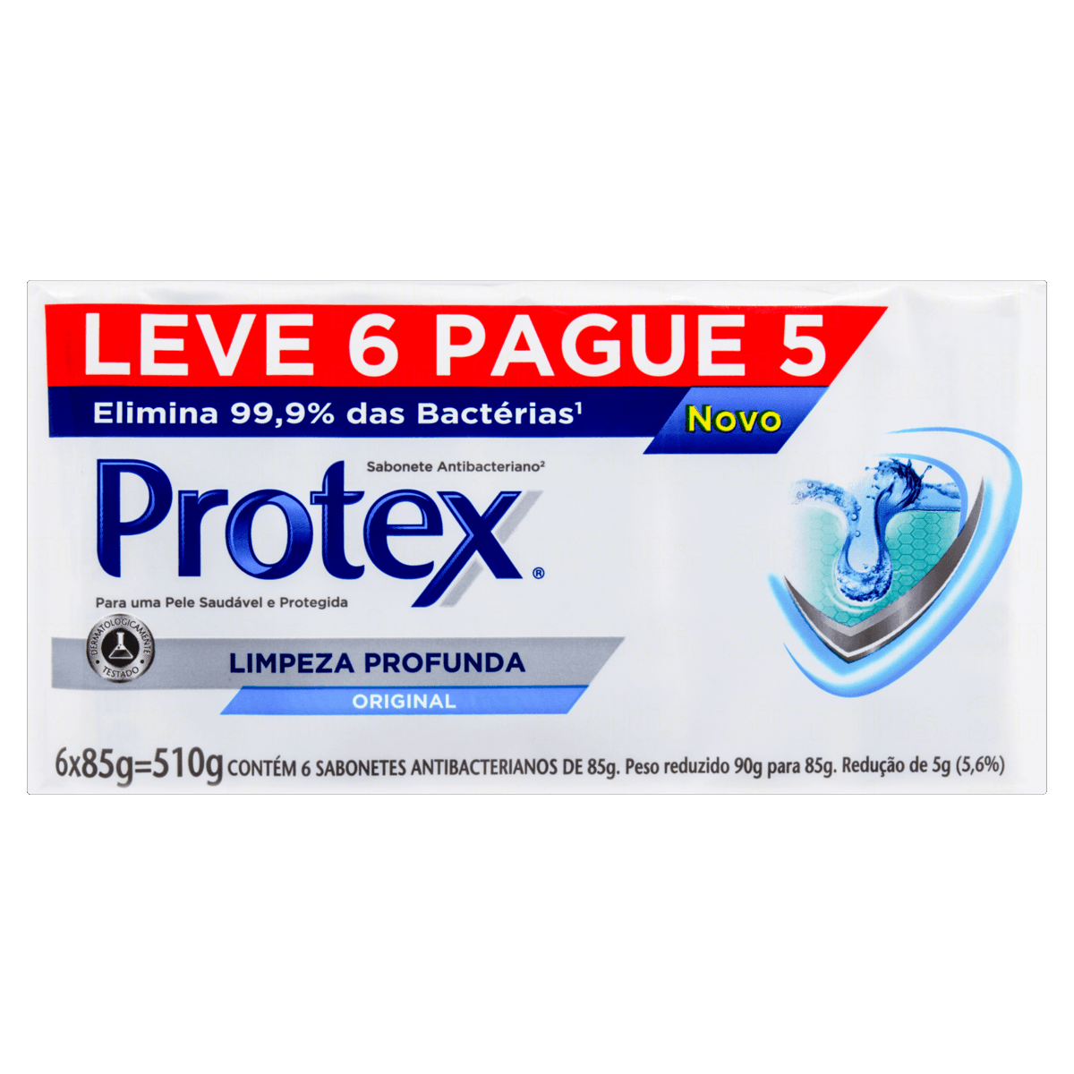 Kit Sabonete em Barra Protex Limpeza Profunda 85g - 6 unidades - Imagem 3