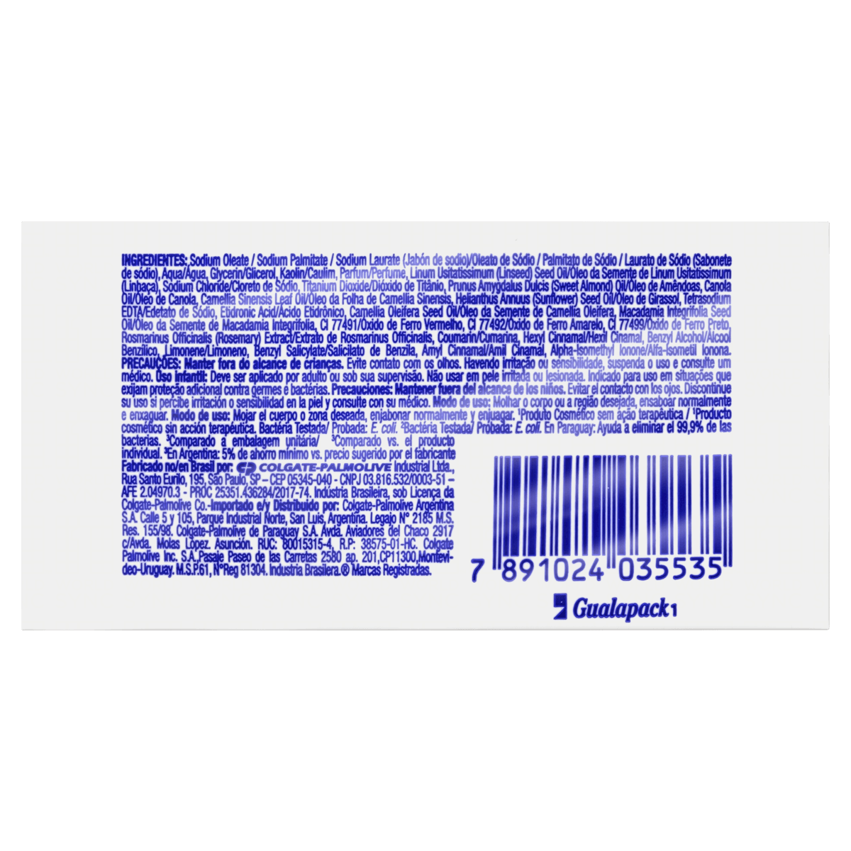 Pack Sabonete Barra Antibacteriano Macadâmia Protex Nutri Protect Envoltório 510g Leve 6 Pague Menos - Imagem 2