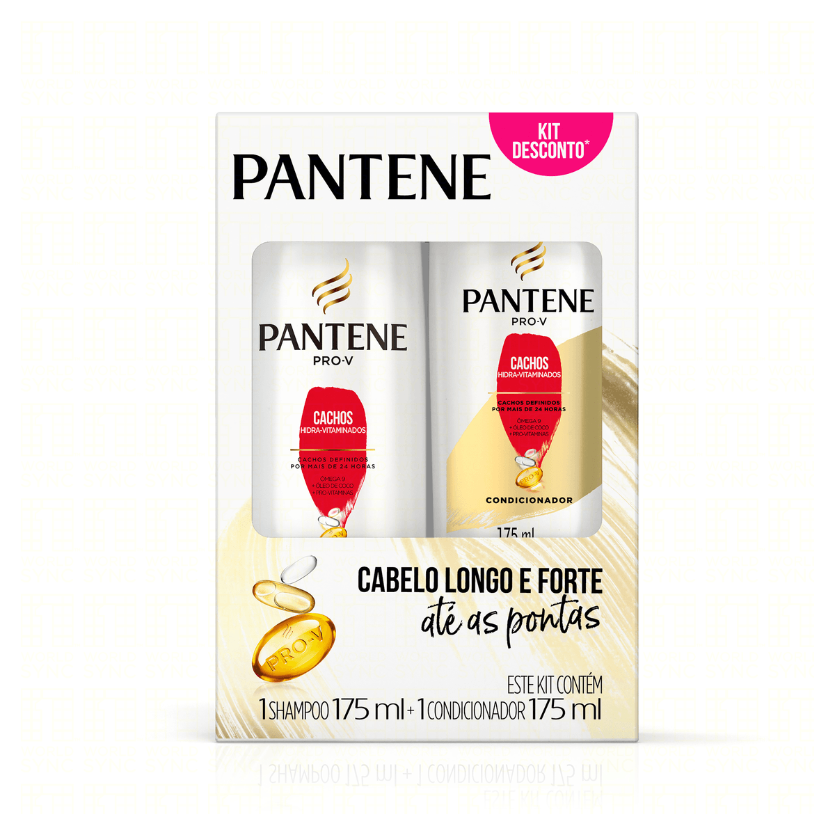 Kit Shampoo + Condicionador Pantene Cachos Hidra-Vitaminados 175ml Cada