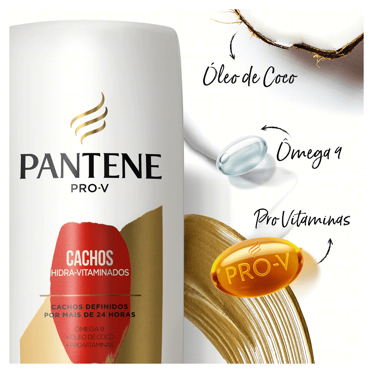 Kit Shampoo + Condicionador Pantene Cachos Hidra-Vitaminados 175ml Cada - Imagem 2