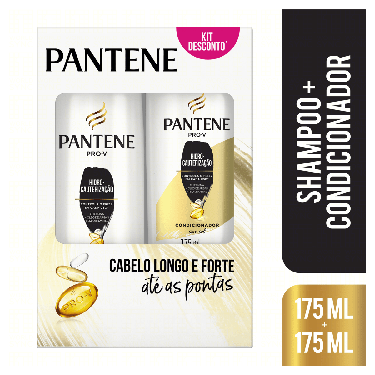 Kit Shampoo + Condicionador Pantene Hidro-Cauterização 175ml Cada - Imagem 3
